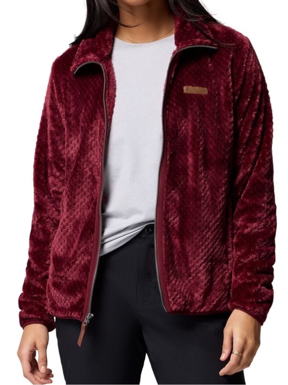 Columbia Fire Side II Sherpa Jacket- Wine